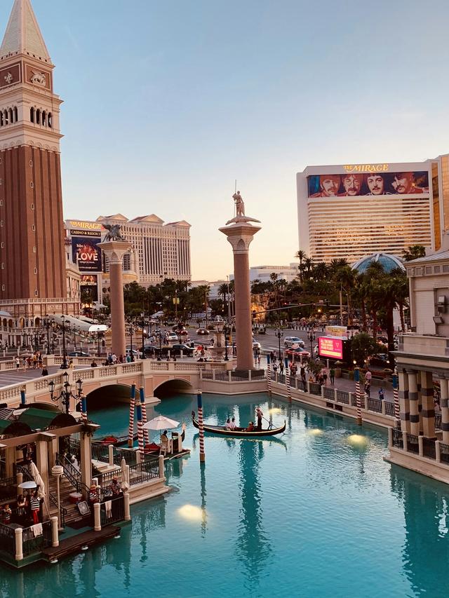 Relaxing at the Venetian Pool Deck at The Venetian Resort Las Vegas