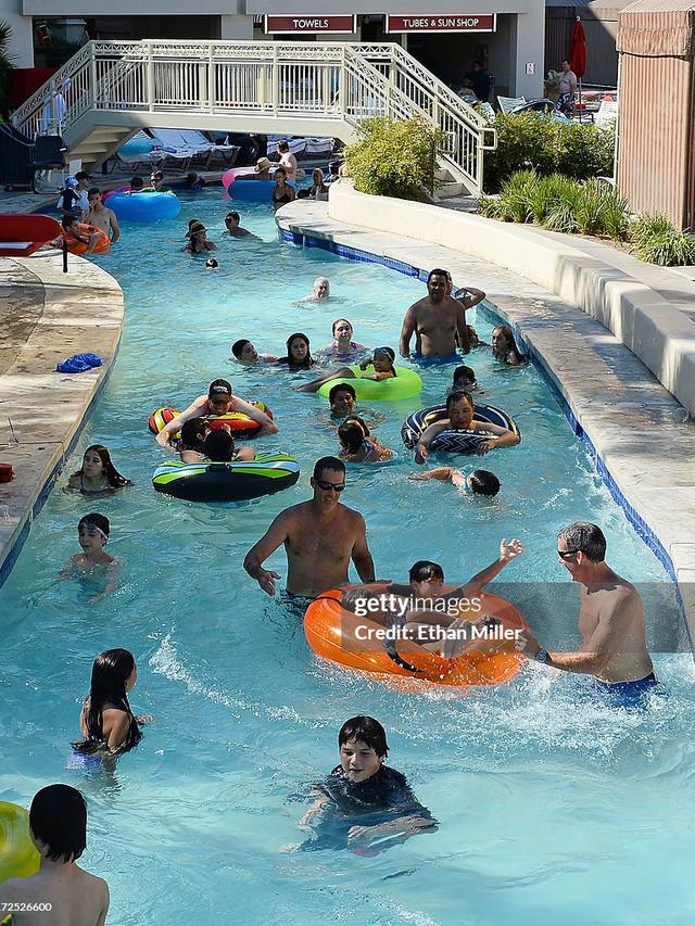 Relaxing by the Pool at Mandalay Bay Beach in Las Vegas